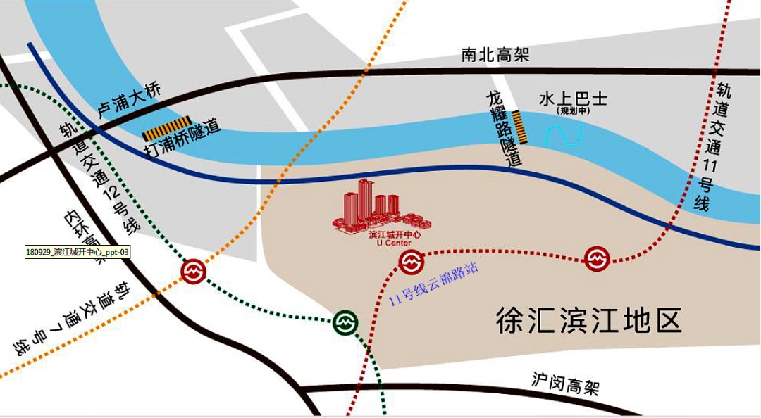 滨江城开中心区位图